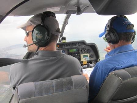 Change of plans due to the bad weather in the mountains, heading south to the coastline, re-calculating the route.