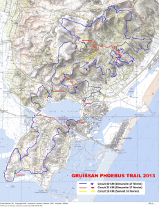 Trailhounet circuit around Gruissan.