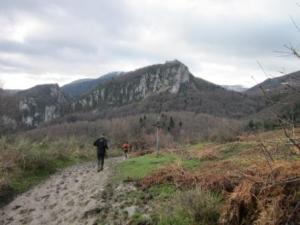 Montségur castle from afar.