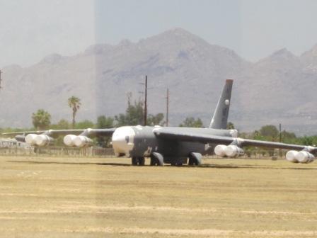 B-52 Stratofortress without horizontal tail plane.