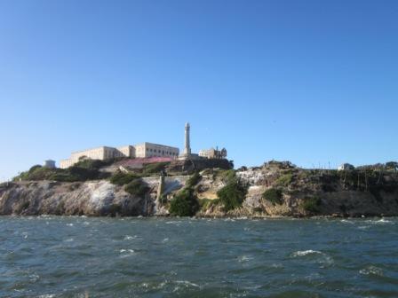 Up close view of Alcatraz.