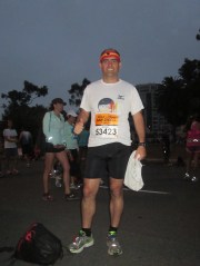 At 5:30am, before departing.