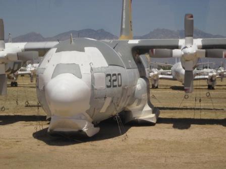 C-130 Hercules covered with spraylat (note that it is fitted with skis for Artic and Antartic operations).