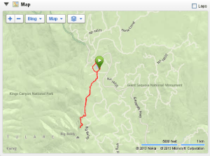 Run from Montecito Lodge to Big Baldy.