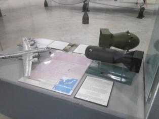 B-29 "Enola Gay" replica and "Little Boy" bomb replica (at Pima Air and Space Museum).