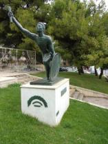 Statue of Pheidippides km. 18.