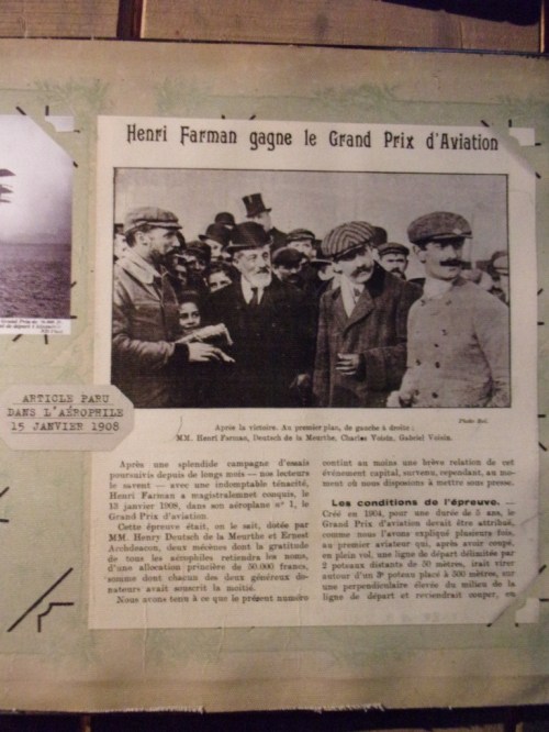 Article appeared on 15 January 1908 in L'Aerophile.