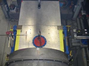 Aerial view of the experiment.