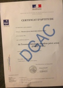 Certificat d'aptitude.