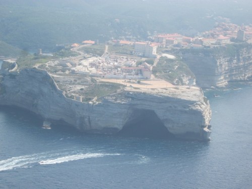 "Napoleon's hat" cave from the air.