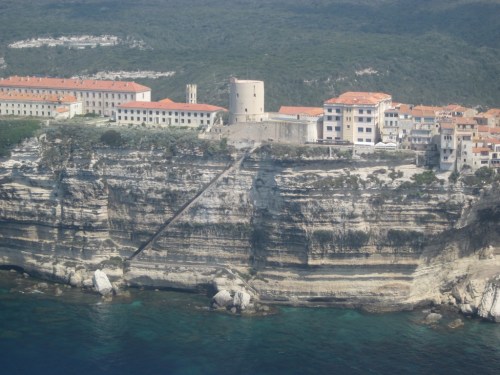   "Stairway of the King of Aragon" from the air.