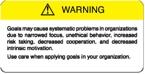 Goals Gone Wild Warning Signal.