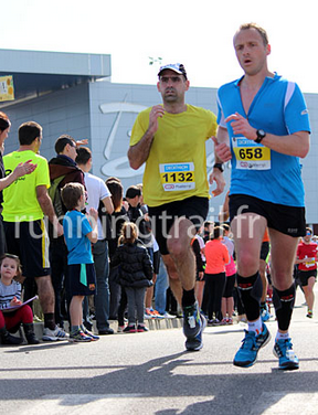 Final sprint at Blagnac half marathon.