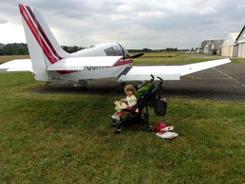 Waiting for the departure time at Toulouse Lasbordes (LFCL)