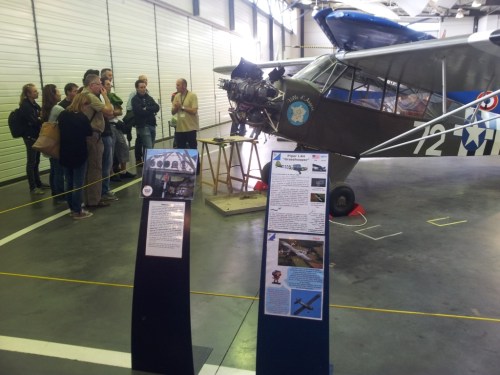 Visiting the museum "Espace Air Passion" at Angers airport.