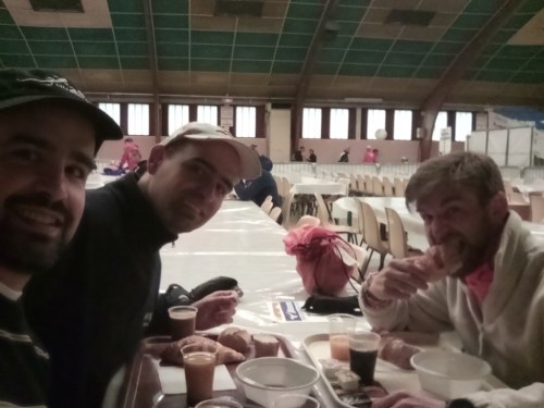 Breakfast the day of te race.