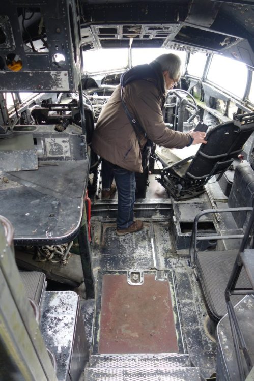 Cockpit of Breguet 765 Sahara.